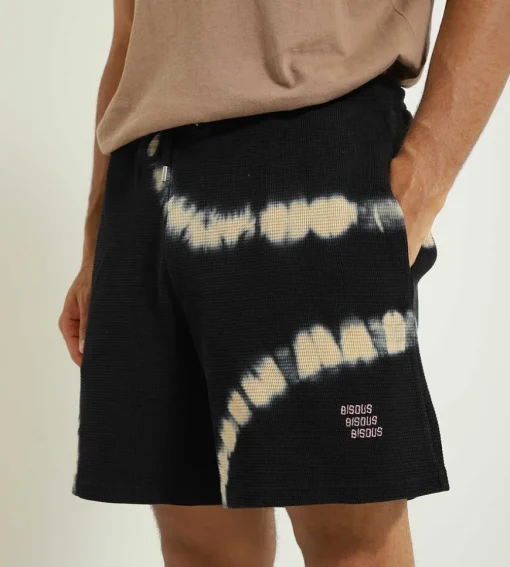 Bisous Skateboards Tie & Dye Shorts Black