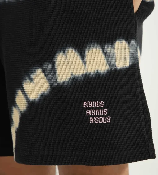 Bisous Skateboards Tie & Dye Shorts Black