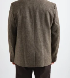 Bram's Fruit Double Breasted Suit Jacket Brown