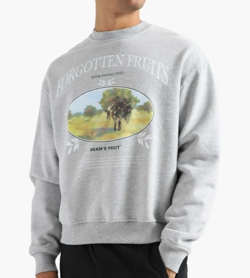 Bram's Fruit Forgotten Fruits Harvest Crewneck Grey