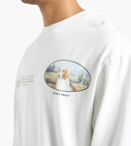 Bram's Fruit Forgotten Fruits Beagle Longsleeve White