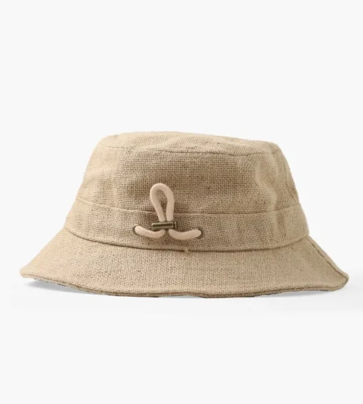 Bram's Fruit Jute Bucket Hat Brown