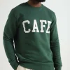 Cafe-Mountain College Crewneck Cedar Green