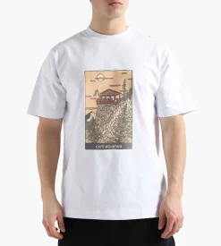 Cafe-Mountain Mountainside Tee White