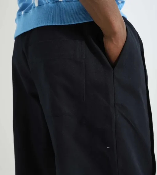 Cafe-Mountain Pleated Pant Deep Navy