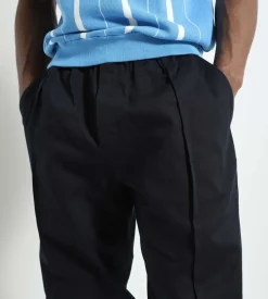 Cafe-Mountain Pleated Pant Deep Navy