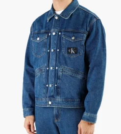 Calvin Klein Archive Denim Jacket Denim Dark