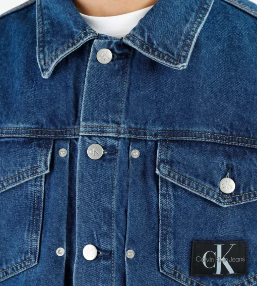 Calvin Klein Archive Denim Jacket Denim Dark