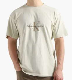 Calvin Klein Monologo Mineral Dye Tee Classic Beige