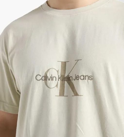 Calvin Klein Monologo Mineral Dye Tee Classic Beige