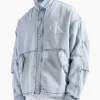 Calvin Klein Oversized Padded Denim Anorak Denim Light