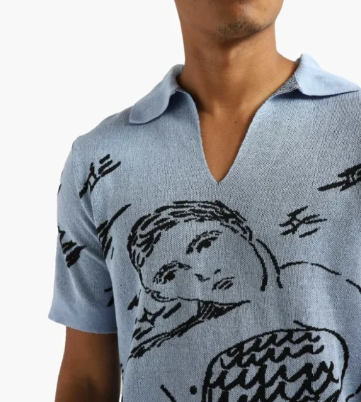 Carne Bollente Dirty Lancing Polo Baby Blue