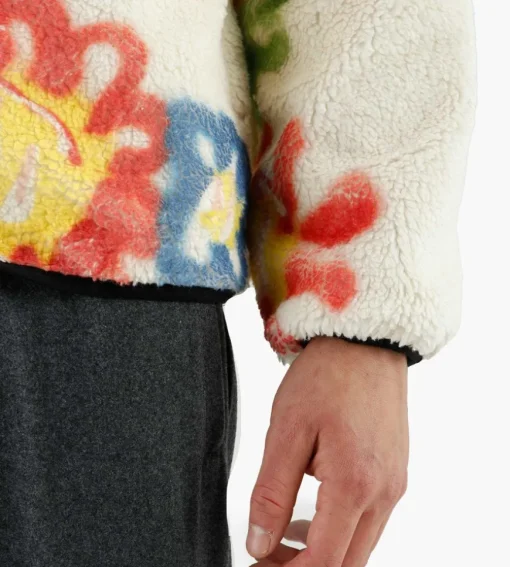 Carne Bollente Field Of The Reams Fleece Jacket White Multi