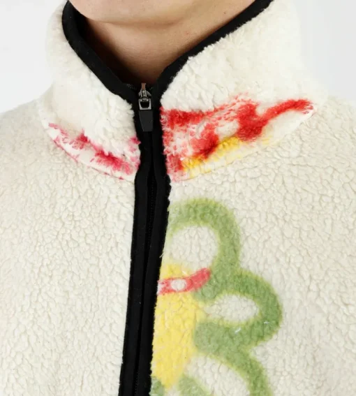Carne Bollente Field Of The Reams Fleece Jacket White Multi
