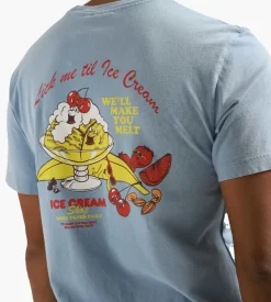 Carne Bollente Lick Me 24/7 T-Shirt Washed Blue