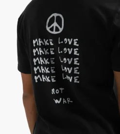 Carne Bollente Make Love Not War T-Shirt Washed Black