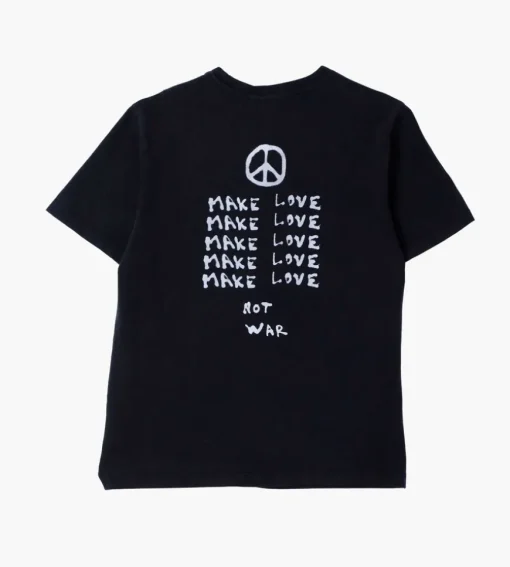 Carne Bollente Make Love Not War T-Shirt Washed Black