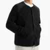 Carrier Goods Micro Fleece Cardigan Black