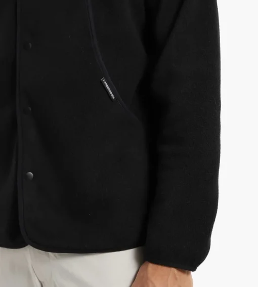 Carrier Goods Micro Fleece Cardigan Black