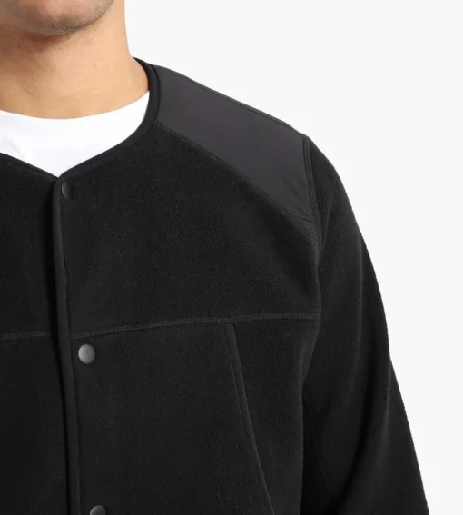 Carrier Goods Micro Fleece Cardigan Black