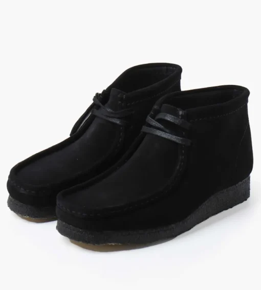 Clarks Originals Wallabee Boot Black Suede
