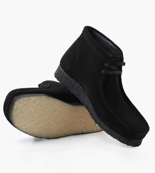 Clarks Originals Wallabee Boot Black Suede
