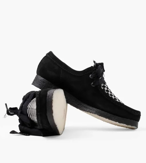 Clarks X Slam Jam Wallabee Black Embroidery