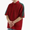 Daily Paper Petiri Ss Shirt Samba Red Bosphorus Green