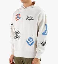 Daily Paper Puscren Hoodie White Sand