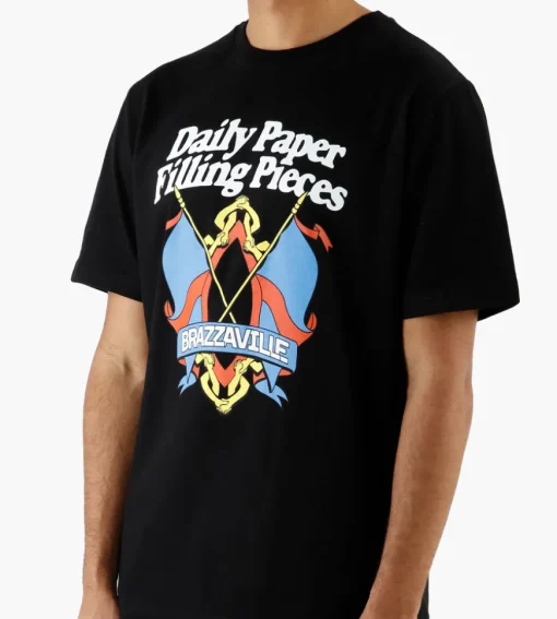 Daily Paper X Filling Pieces Flag T-Shirt Black