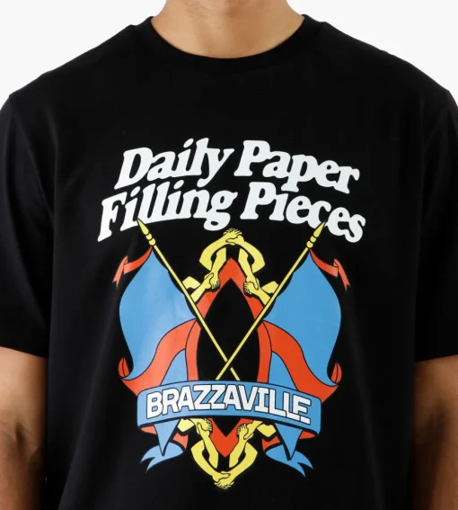 Daily Paper X Filling Pieces Flag T-Shirt Black