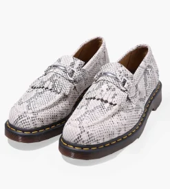 Dr. Martens Adrian Snaffle Sand Black Python Print Suede