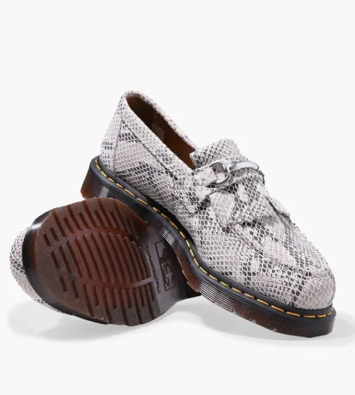 Dr. Martens Adrian Snaffle Sand Black Python Print Suede