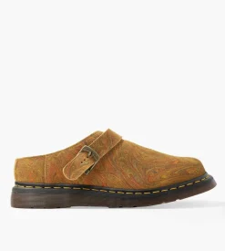 Dr. Martens Isham Brown Mustard Marbled Hairy Suede
