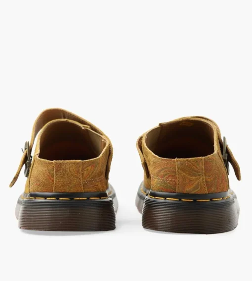 Dr. Martens Isham Brown Mustard Marbled Hairy Suede