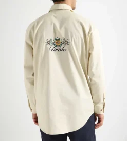 Drole De Monsieur La Chemise Drule Fleurie Light Beige