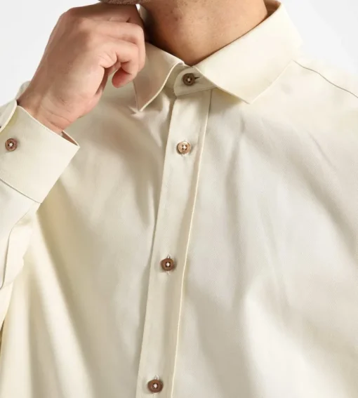 Drole De Monsieur La Chemise Drule Fleurie Light Beige
