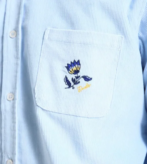 Drole De Monsieur La Chemise Velours Cutele Light Blue