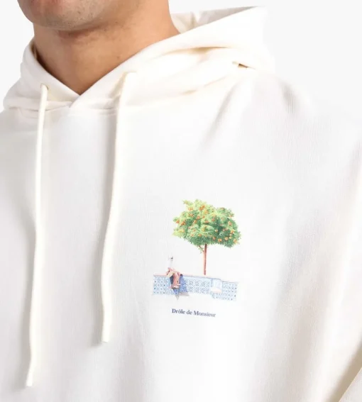 Drole De Monsieur Le Hoodie Oranger Cream