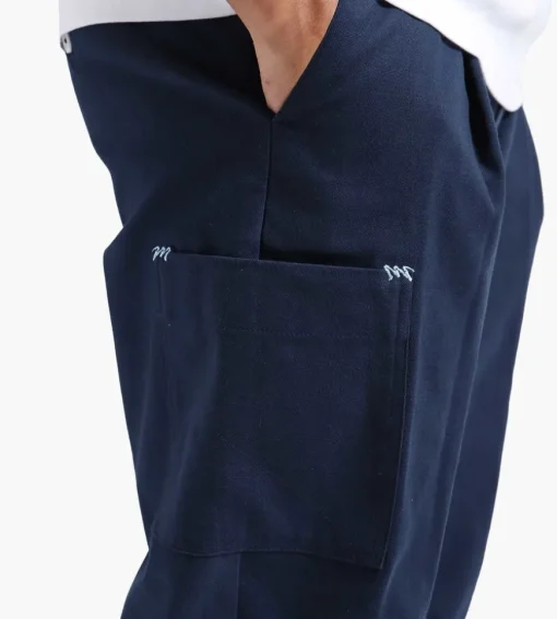 Drole De Monsieur Le Pantalon Signature Cargo Navy