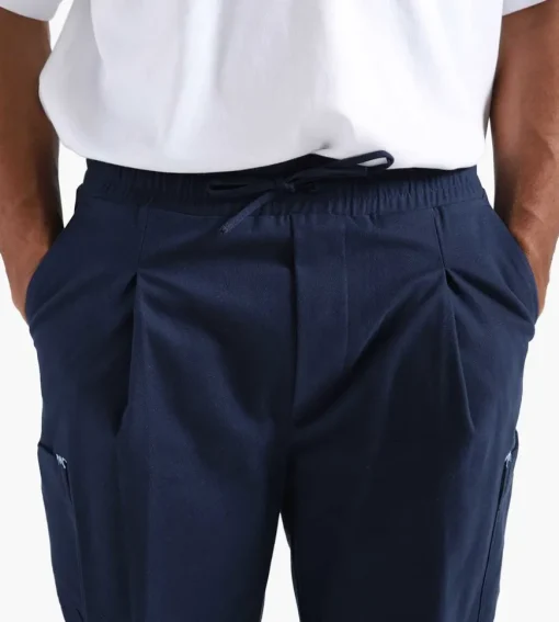 Drole De Monsieur Le Pantalon Signature Cargo Navy