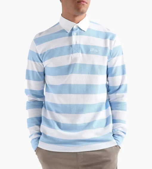 Drole De Monsieur Le Polo Pique Light Blue