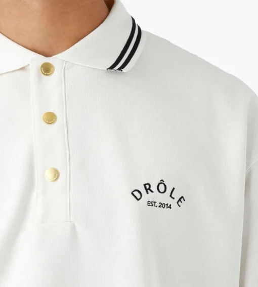 Drole De Monsieur Le Polo Sweatshirt Cream