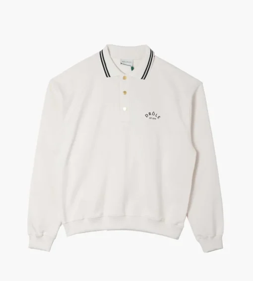 Drole De Monsieur Le Polo Sweatshirt Cream