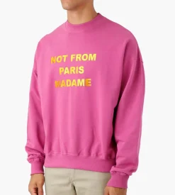 Drole De Monsieur Le Sweat Slogan Light Purple