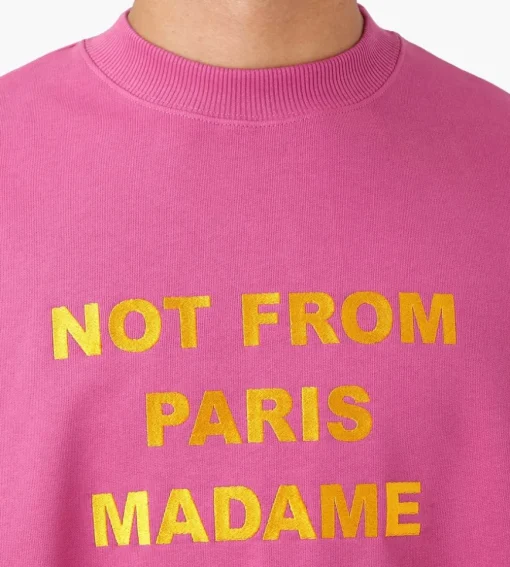 Drole De Monsieur Le Sweat Slogan Light Purple