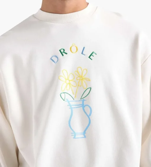Drole De Monsieur Le Sweatshirt Vase Cream