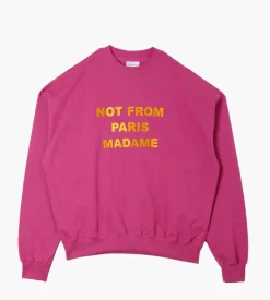 Drole De Monsieur Le Sweat Slogan Light Purple