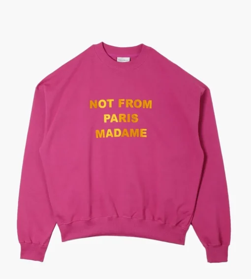 Drole De Monsieur Le Sweat Slogan Light Purple