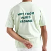 Drole De Monsieur Le T-Shirt Slogan Light Green